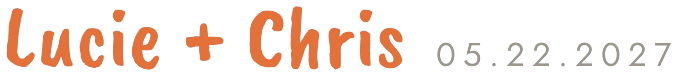 Lucie + Chris Logo